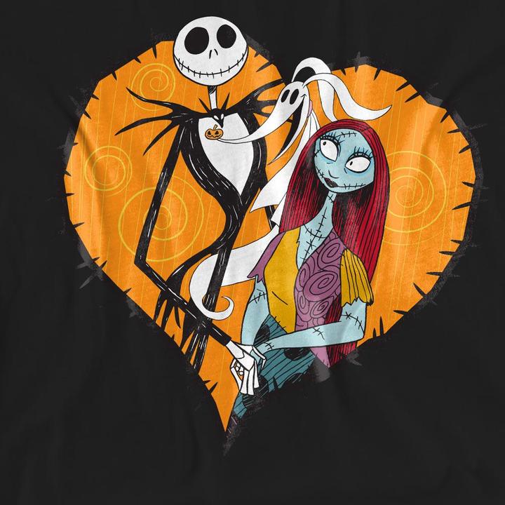 Immagine prodotto The Nightmare Before Christmas Maglietta Jack Sally Cuore Adulto Unisex (XL)