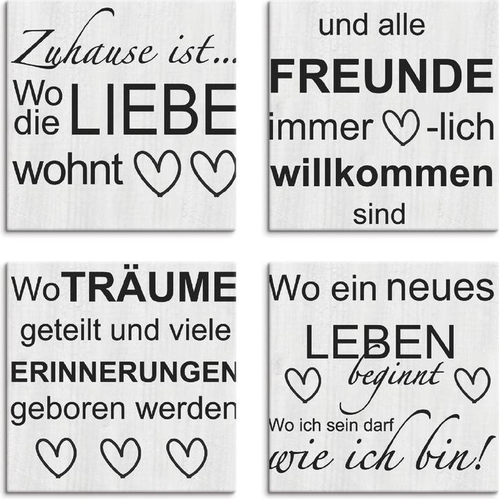 Actual product image Artland Where love dwells 1-4 J4WJ (40x40 cm)