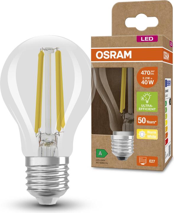 Image du produit Osram Filament Led Classic A (E27, 2.50 W, 525 lm, 1 x, A)