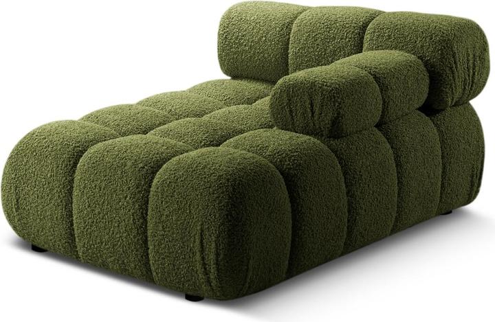 Actual product image Micadoni Velvet Chaise Longue Right, "Bellis", 1 Seat, 155x94x70 Made in Europe (Chaise longue)