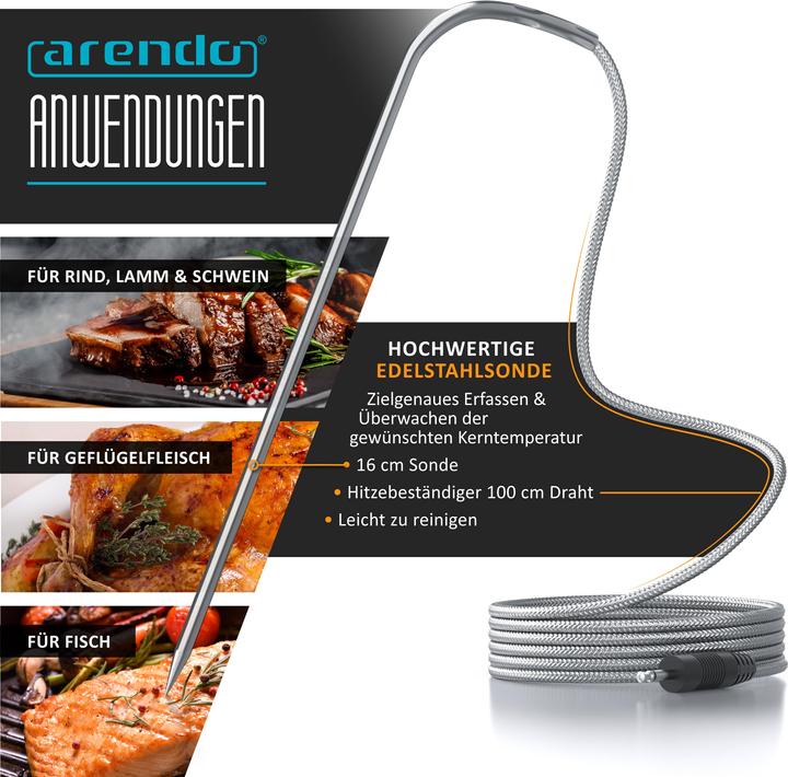 Image du produit Arendo Thermomètre à barbecue
