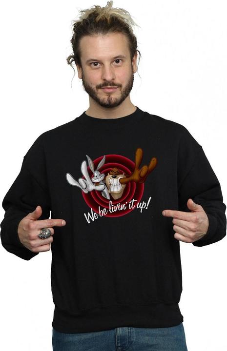 Actual product image Looney Tunes Mens Livin' It Up Sweatshirt (XXL)
