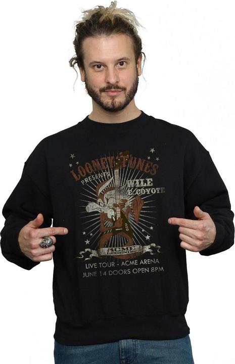 Immagine prodotto Looney Tunes Wile E Coyote Guitar Felpa Uomo (S)