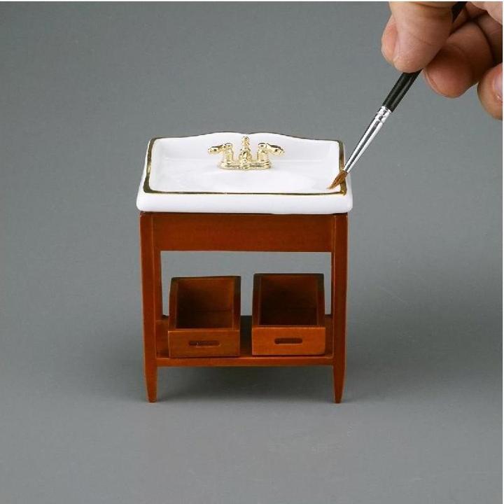 Image du produit Reutter 001.664/9 - Lavabo en bois vide, miniature à l'échelle 1:12