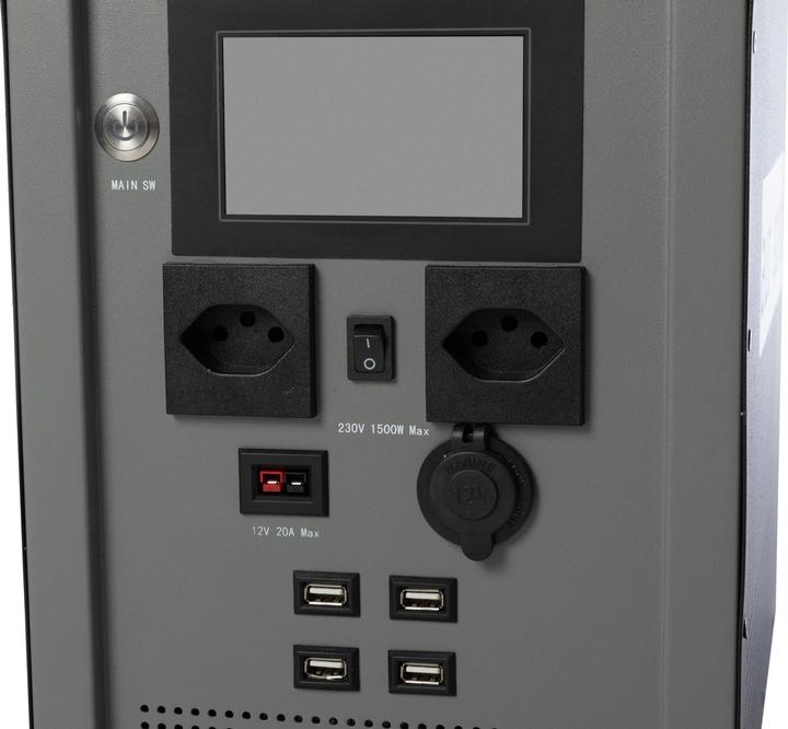 Produktbild Autosolar Powerstation 1500W "Swiss Edition" mit 195W Solarkoffer (1500 Wh, 26.40 kg)