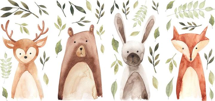 Actual product image Roommates RM - Watercolour Forest Dweller (23 x 37 cm)