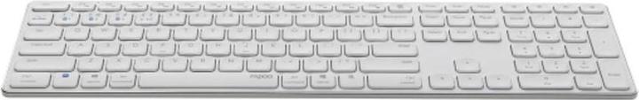 Immagine prodotto Rapoo Kabellose Multimodus Tastatur E9800M, DE-Layout, Bianco (DE, Senza fili)