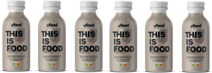 YFood Cold Brew Coffee (Caffe Latte, 6 x)