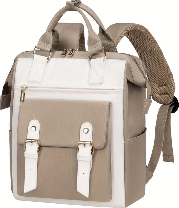 Actual product image Only-Bags.Store Stylish small laptop backpack - Fashionable college daypack with adjustable straps, robust