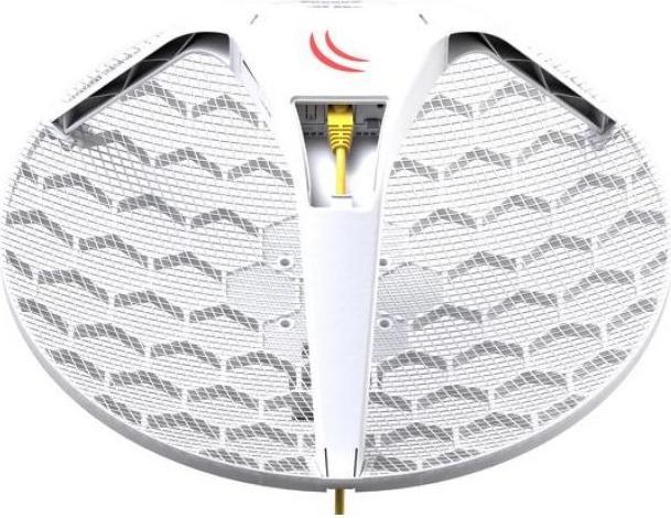 Actual product image MikroTik LHG 5, LHG 5 Dual Chain 5Ghz 802.11an 24.5dBi Integrated antenna, 600MHz COU, 64MB RAM,...