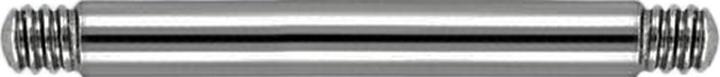 Actual product image Star Piercing Barbell bar silver (Titanium G23, without brass)