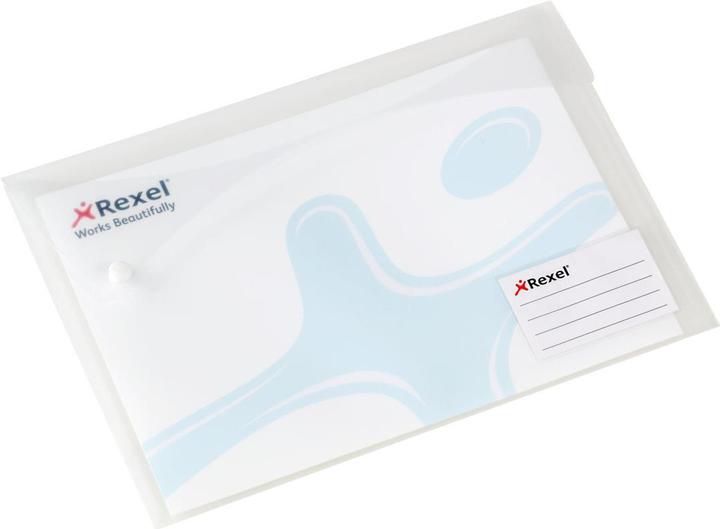 Image du produit Rexel Porte-documents Xtra Folder, DIN A4, blanc translucide, en plastique, fermeture à bouton-pression (A4, 5 x)