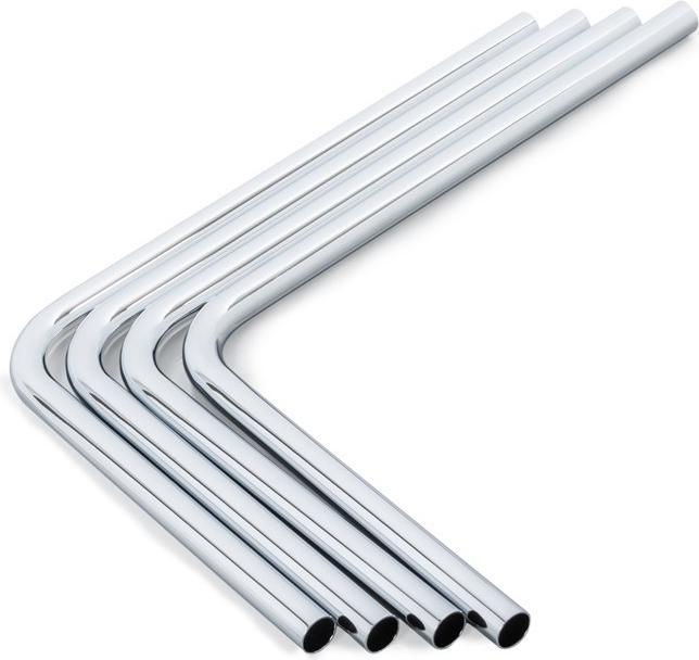 Immagine prodotto Bitspower Tubo rigido in ottone 16mm OD, 220x300mm, 90 gradi - Confezione da 4 (0.31 m, Metallo)