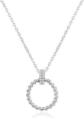 Agato Decent silver necklace AGS1504/47 (chain. pendant)