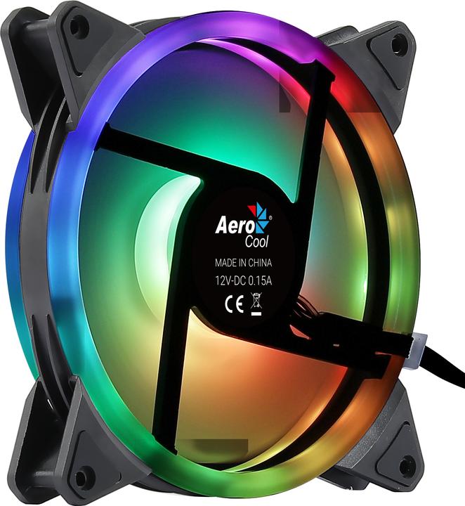 Actual product image AeroCool Duo 14 computer case fan 14 cm black (140 mm, 1 x)