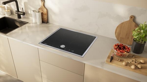 Image du produit Neff N 90, Induktionskochfeld, 60 cm, Schwarz, Mit Rahmen aufliegend, T56STF1L0