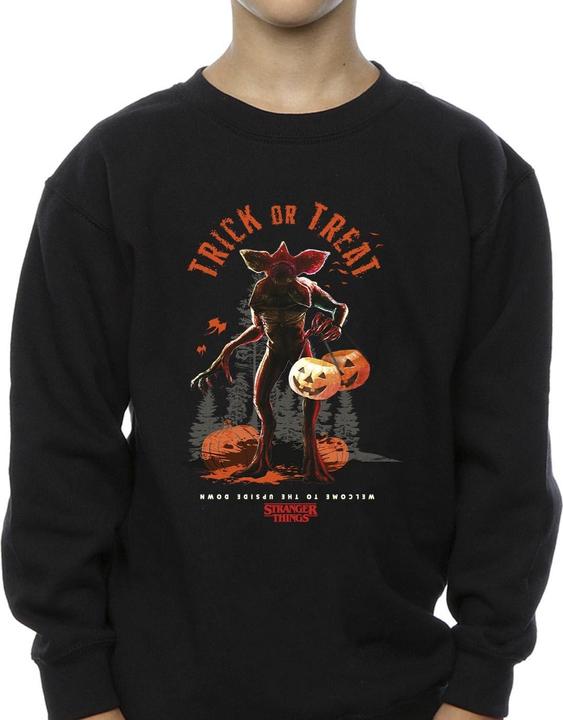 Actual product image Netflix Boys Stranger Things Trick Or Treat Demagorgon Sweatshirt (128)