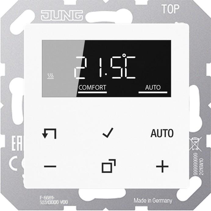 Produktbild JUNG Raumtemperaturregler TRDA1790WW m.Display Standar