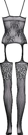 Productafbeelding Le Désir Jarretel Rhinestone Bodystocking (Eén maat voor iedereen)