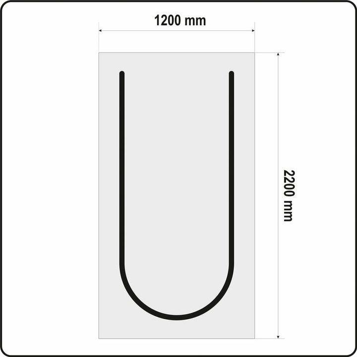 Produktbild Toya Staubschutztür Staubvorhang Schmutzschleuse Schmutzschutztür U Typ 217 x 117 cm (240 mm)