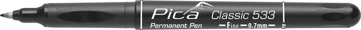 Actual product image Pica Permanent marker CLASSIC black Line width 0.7 mm Round tip (Black, 0.70 mm, 1 x)
