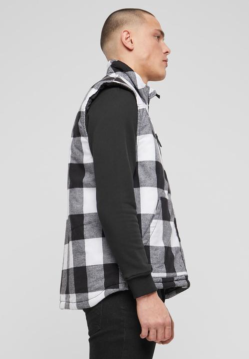 Actual product image Brandit Lumber waistcoat size XXL colour white/black (XXL)