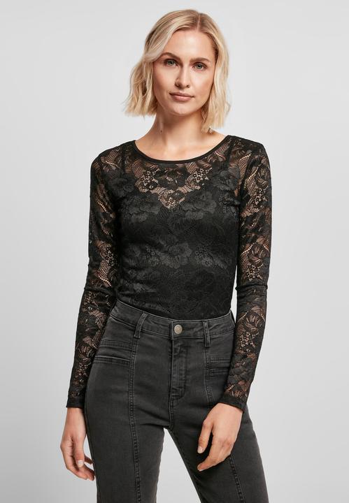 Image du produit Urban Classics Ladies Lace Longsleeve Body (XXL)