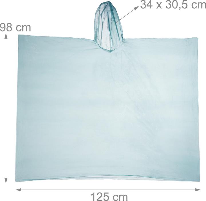 Produktbild Relaxdays Regenponcho (One Size)