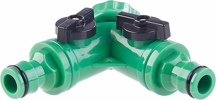 Actual product image Royal Gardineer 2-Way Faucet Adapter with 2 Valves, Set of 3 (50.80 mm)