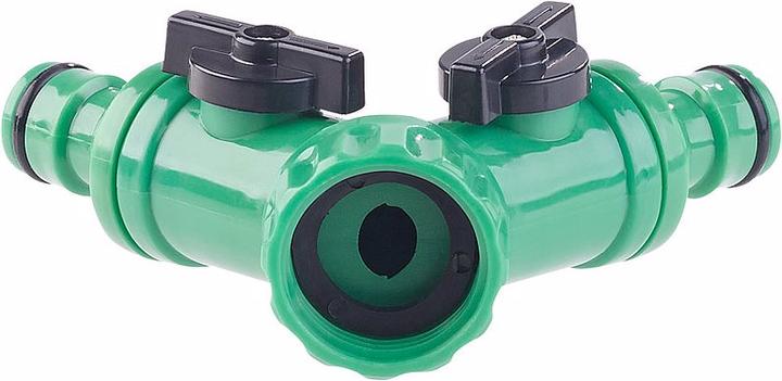 Actual product image Royal Gardineer 2-Way Faucet Adapter with 2 Valves, Set of 3 (50.80 mm)
