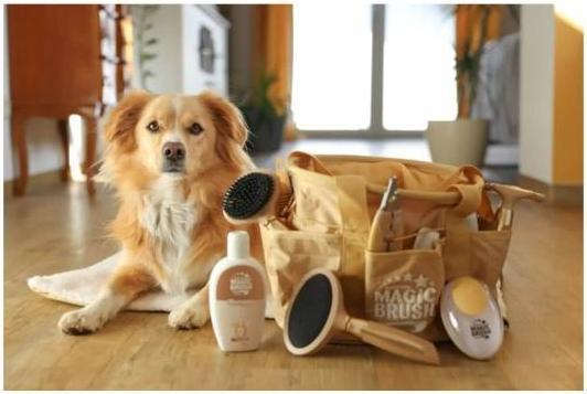 Actual product image Magic Brush Pet care bag for storing care products