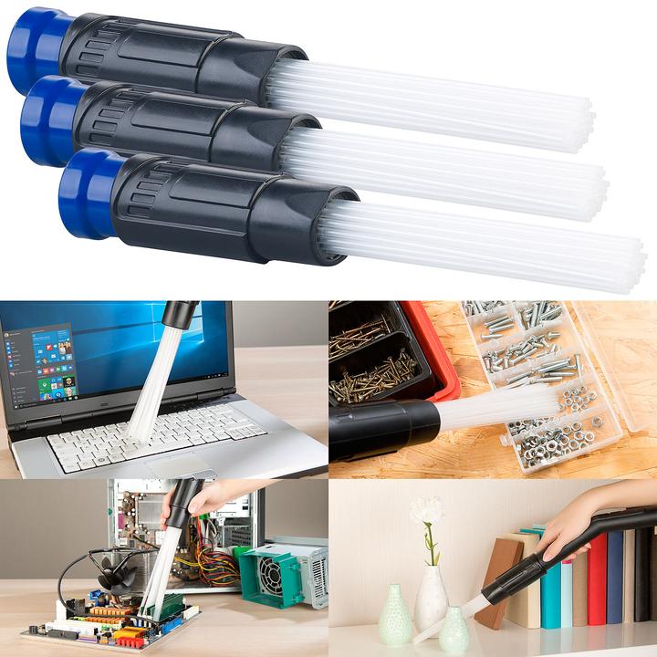 Immagine prodotto AGT Set di 3 accessori universali per aspirapolvere, tubi di aspirazione flessibili