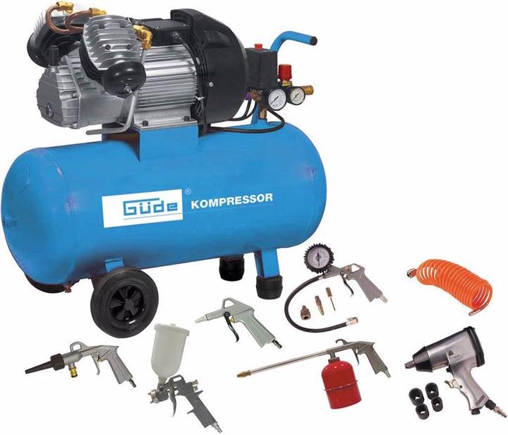 Image du produit Güde Kit compresseur 4001050 DG 15 pièces (10 bar, 50 l)
