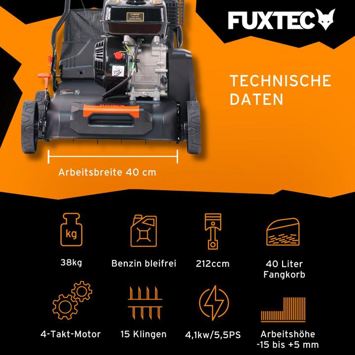 Produktbild Fuxtec Benzin Vertikutierer FX-BV240ECO
