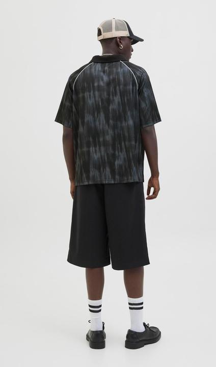 Produktbild Jack & Jones Jcoretreat Aop Mesh Open Collar Polo Ss (M)