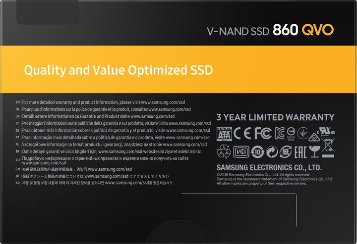 Actual product image Samsung 860 QVO (1000 GB, 2.5")