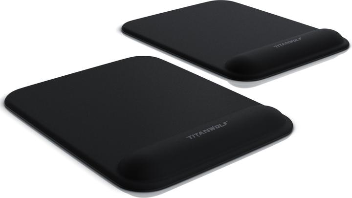 Actual product image Titanwolf 2x mouse pad, gel office mouse mat with wrist pad / wrist rest