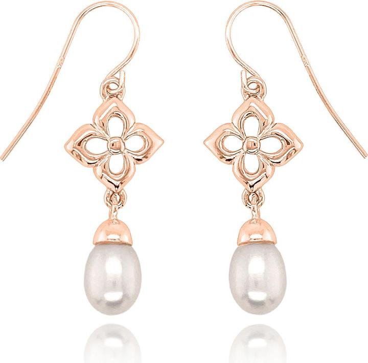 Immagine prodotto Leyda Orecchini Perle (placcato oro 750 / oro 18 K, Perle, Argento 925)