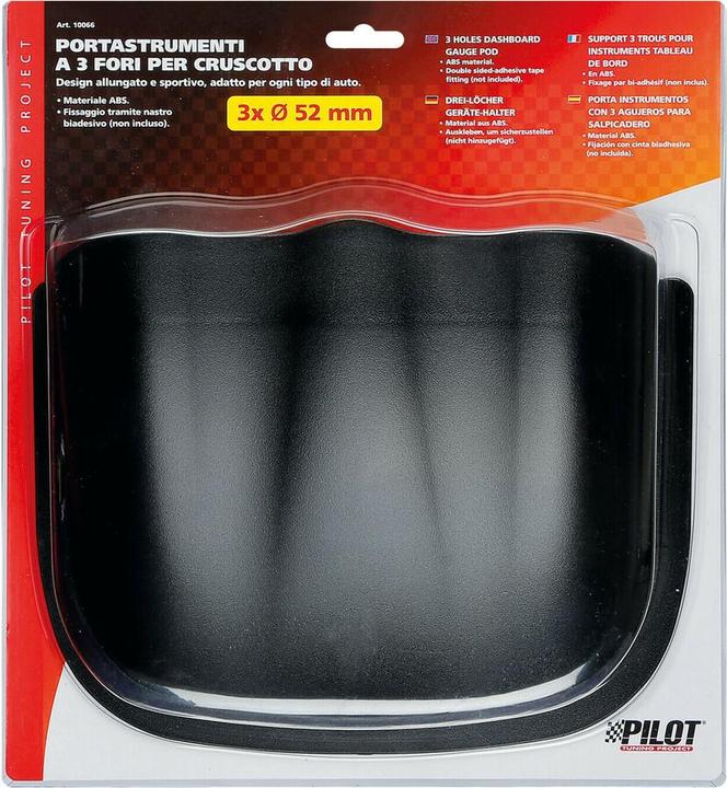 Immagine prodotto Lampa Porta strumenti con 3 incavi, per il cruscotto (52 mm)