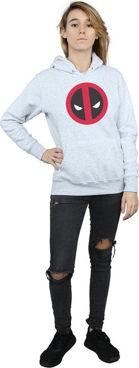 Actual product image Womens/Ladies Deadpool Large Clean Logo Hoodie (XXL)