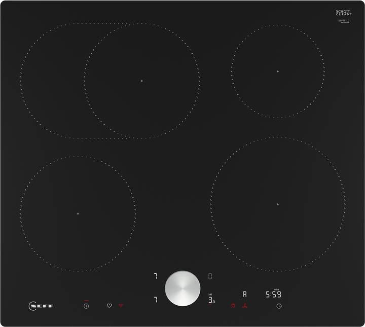 Actual product image Neff N 90, Induction hob, 60 cm, Black, flush (integrated), T56PTF1L0