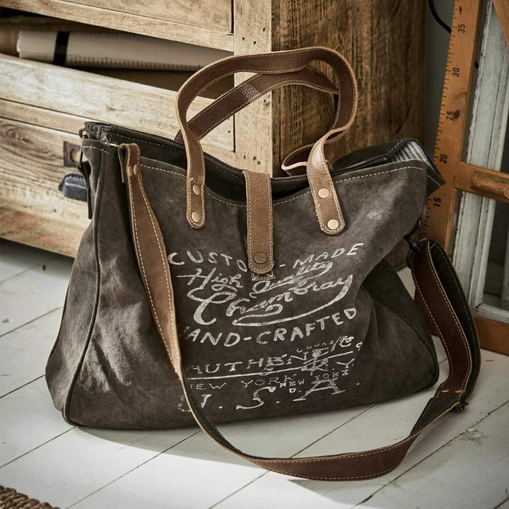 Image du produit Loberon Sac Kamjenia gris foncé/marron