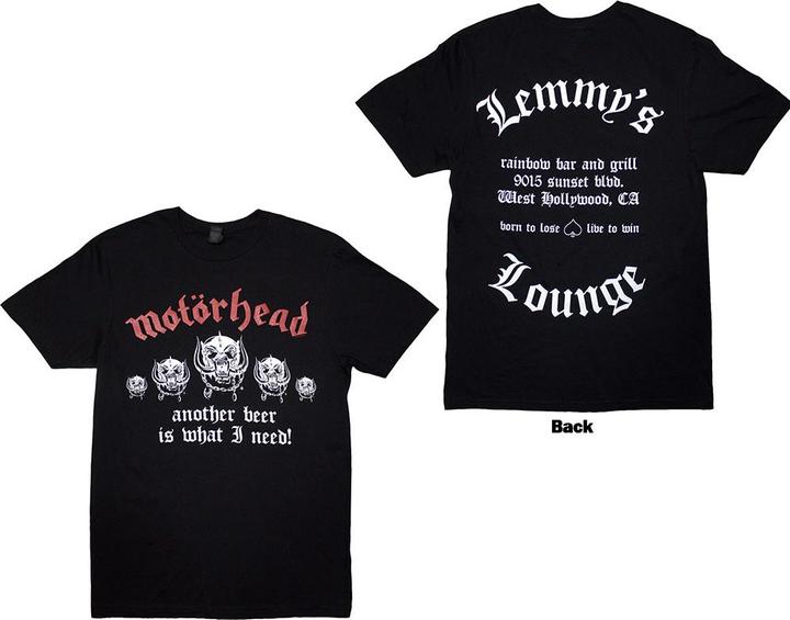 Motorhead Lemmy's Lounge Back Print