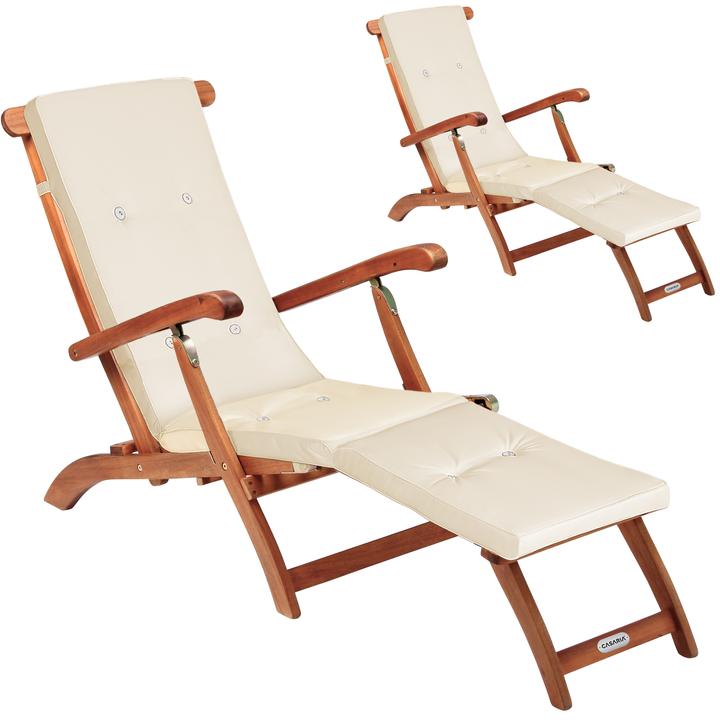 Actual product image Casaria Sonnenliege inkl. Auflage (169 cm)
