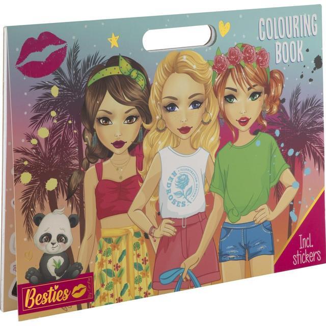 Immagine prodotto Grafix Libro da colorare Besties con adesivi, 25 pagine da colorare