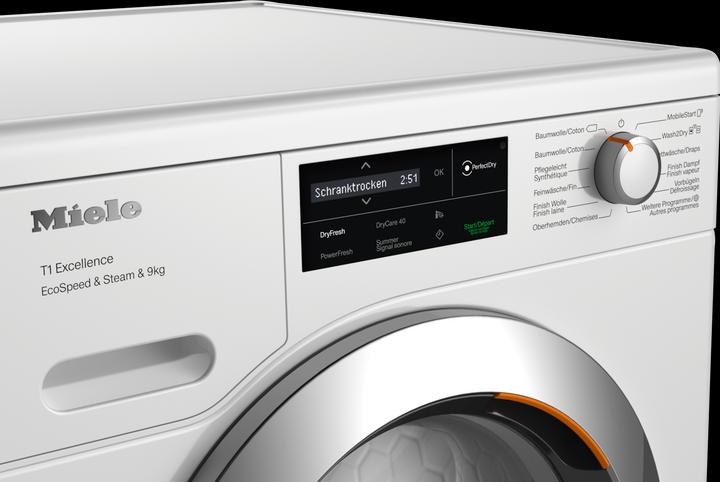 Image du produit Miele TEL700-85 CH EcoSp&Steam&9kg (9 kg, Gauche, Fiche CH)