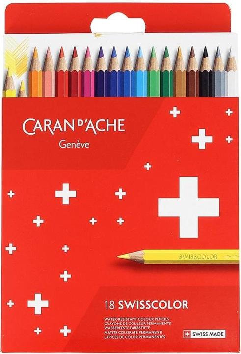 Caran d'Ache Swisscolor (Mehrfarbig, 18 x)