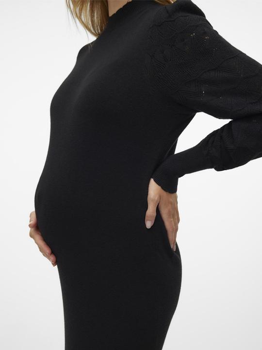 Image du produit Vero Moda Maternity Coupe ajustée Haut fermé Manches ballon Robe midi Robe en maille (M)