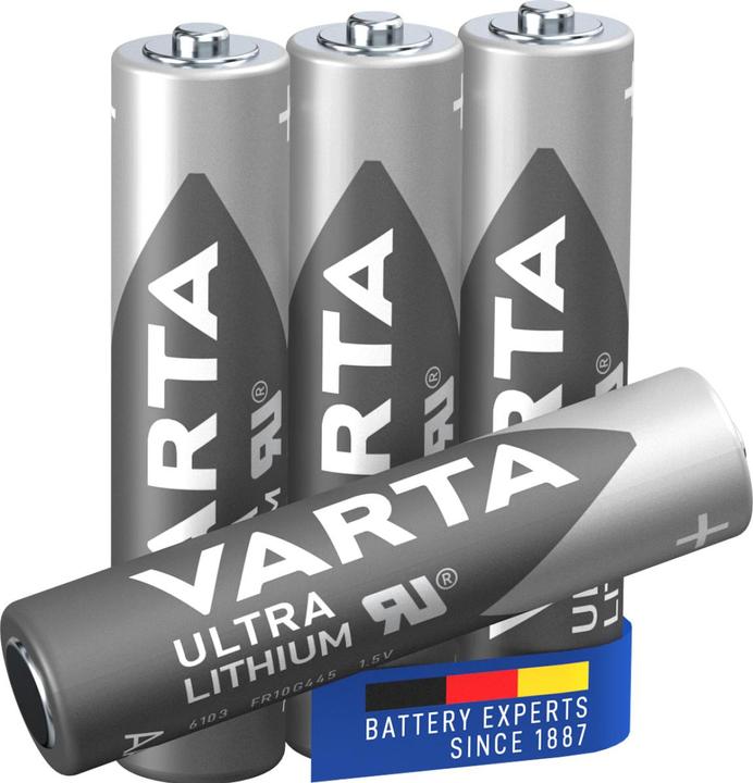 Image du produit Varta ULTRA Lithium (4 pcs, AAA, 1100 mAh)