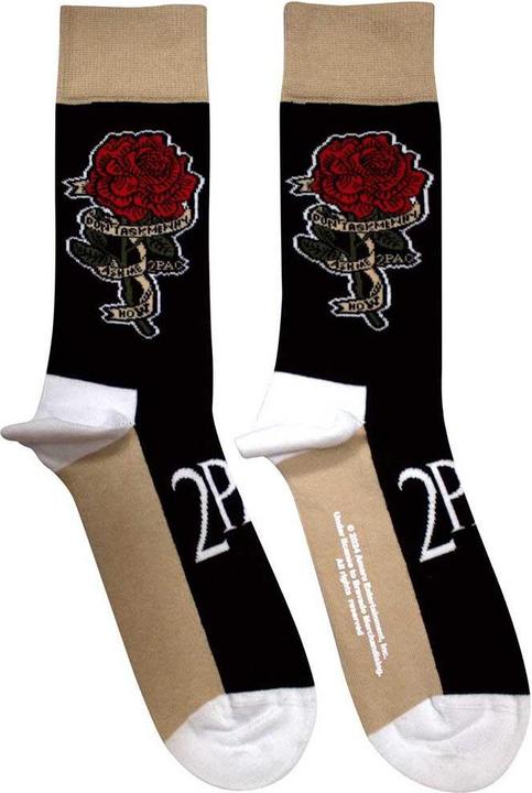 Actual product image Tupac Shakur Unisex Adult Thug Life Socks (40.5 - 45.5)